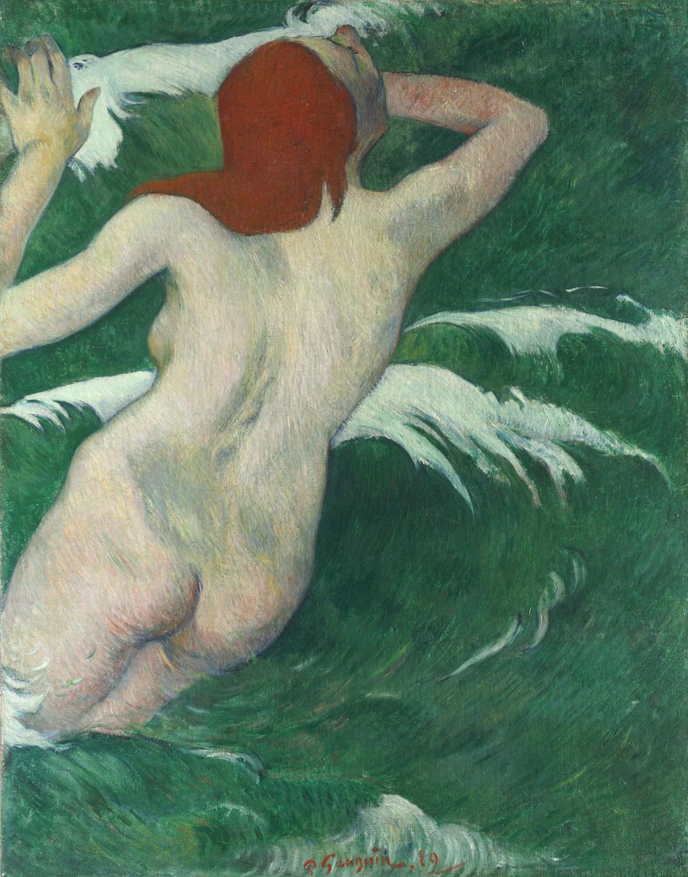 In the Waves, vagy Ondine In the Waves vagy Undine, 1889. alkotó: Paul Gauguin
