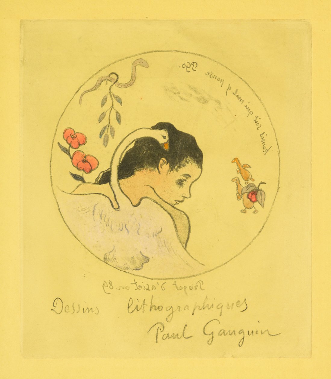 Entwurf für einen Porzellanteller alkotó: Paul Gauguin