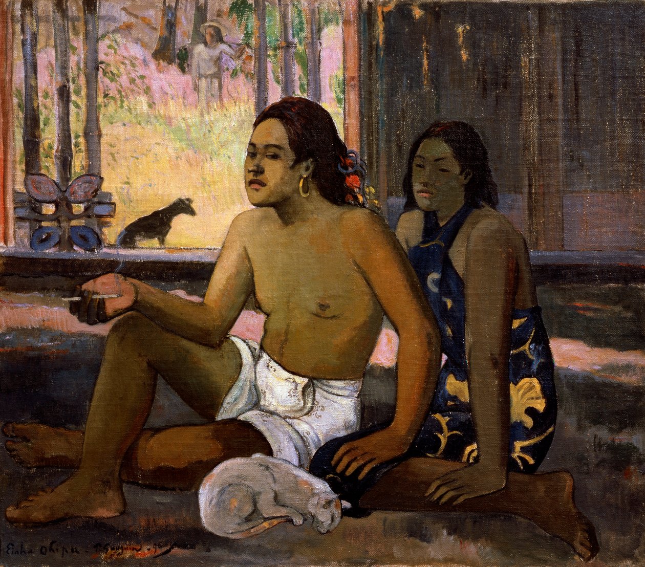 Nem működik Nem működik. Tahitiak egy szobában, 1896. alkotó: Paul Gauguin