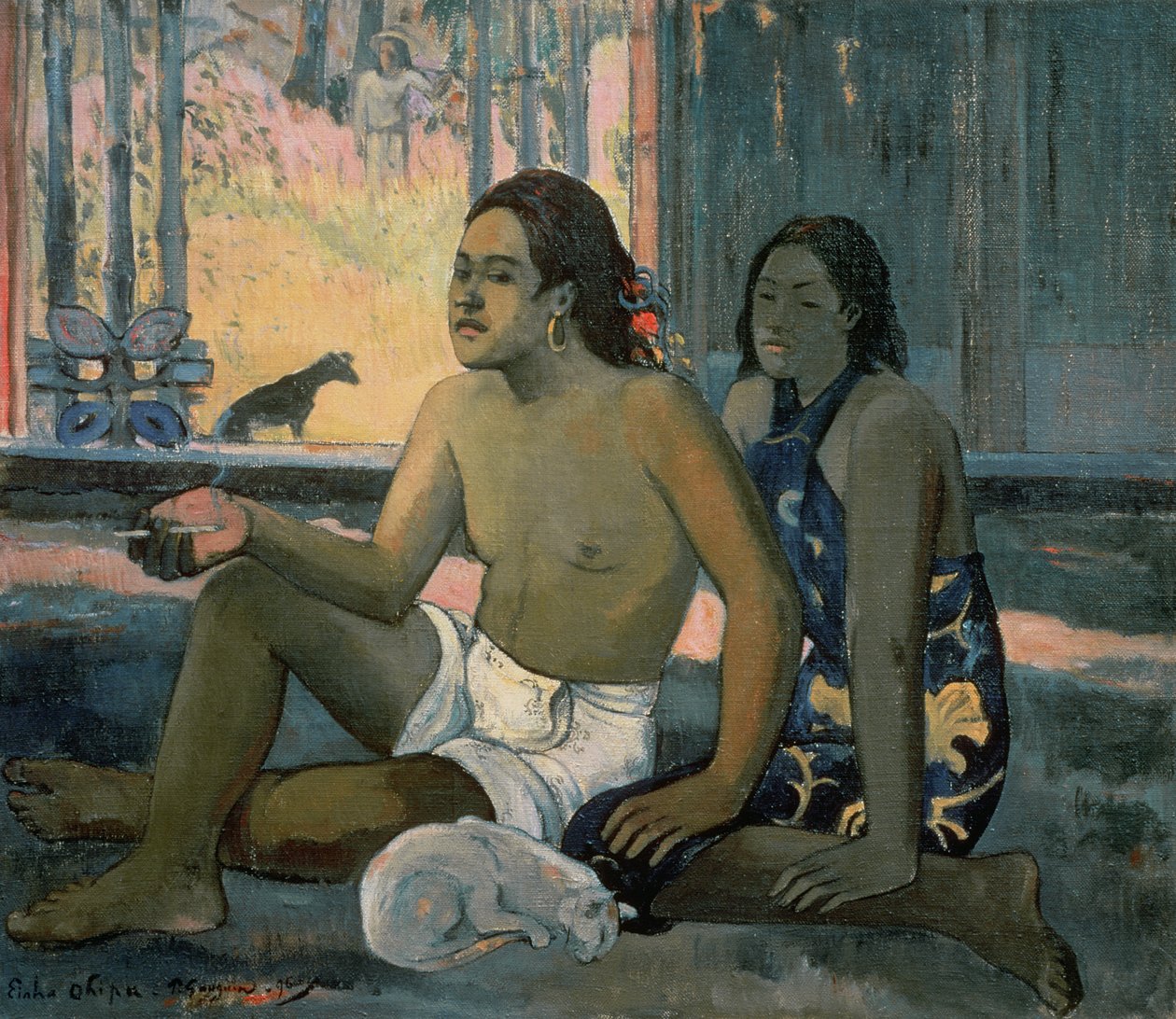 Nincs munka vagy tahitiak egy szobában alkotó: Paul Gauguin