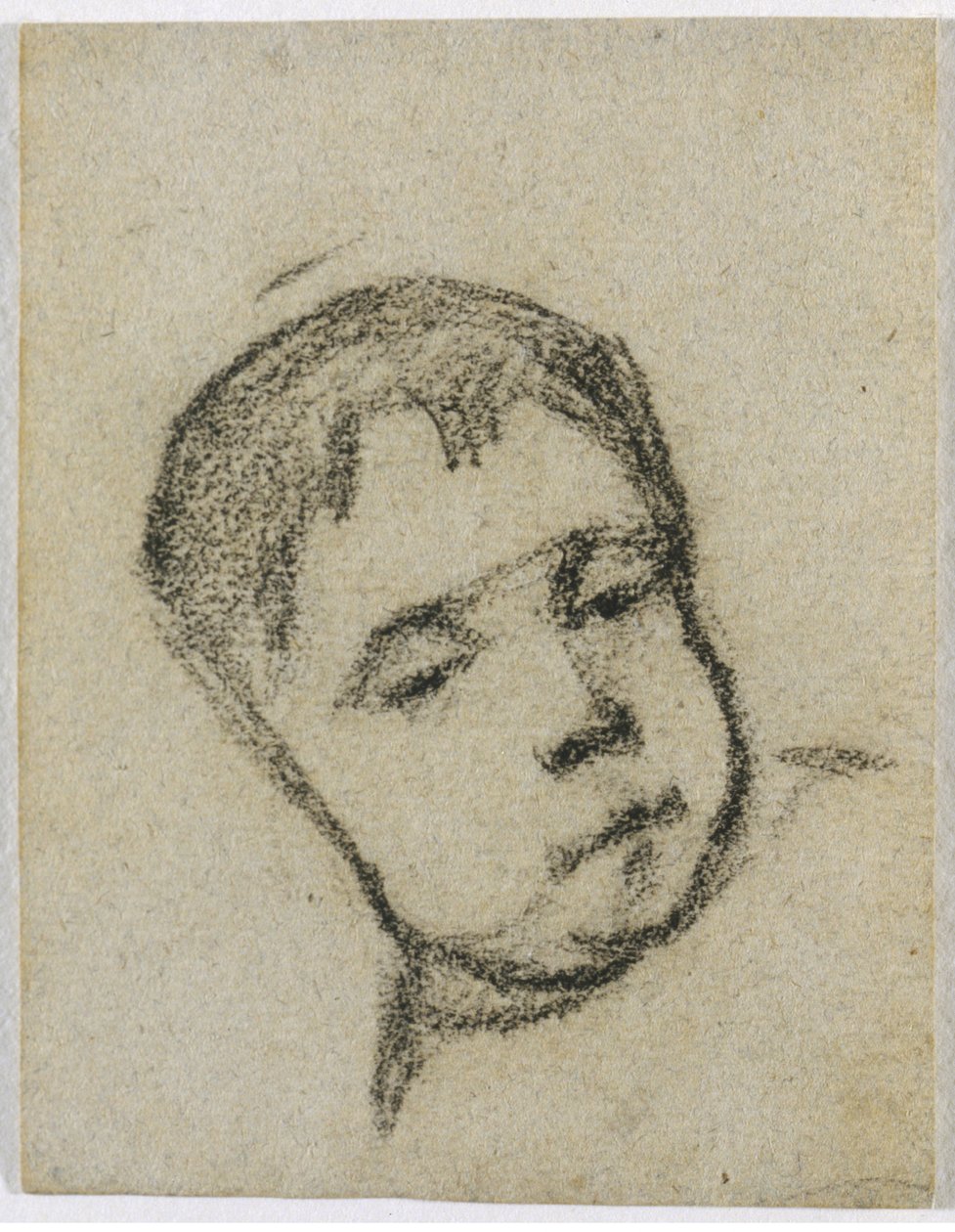 Emil Gauguin gyerekként, fej a párnán alkotó: Paul Gauguin