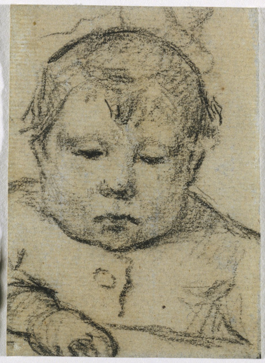 Emil Gauguin gyermekként, jobb kéz előre, 1875-76 körül (fekete zsírkréta) alkotó: Paul Gauguin