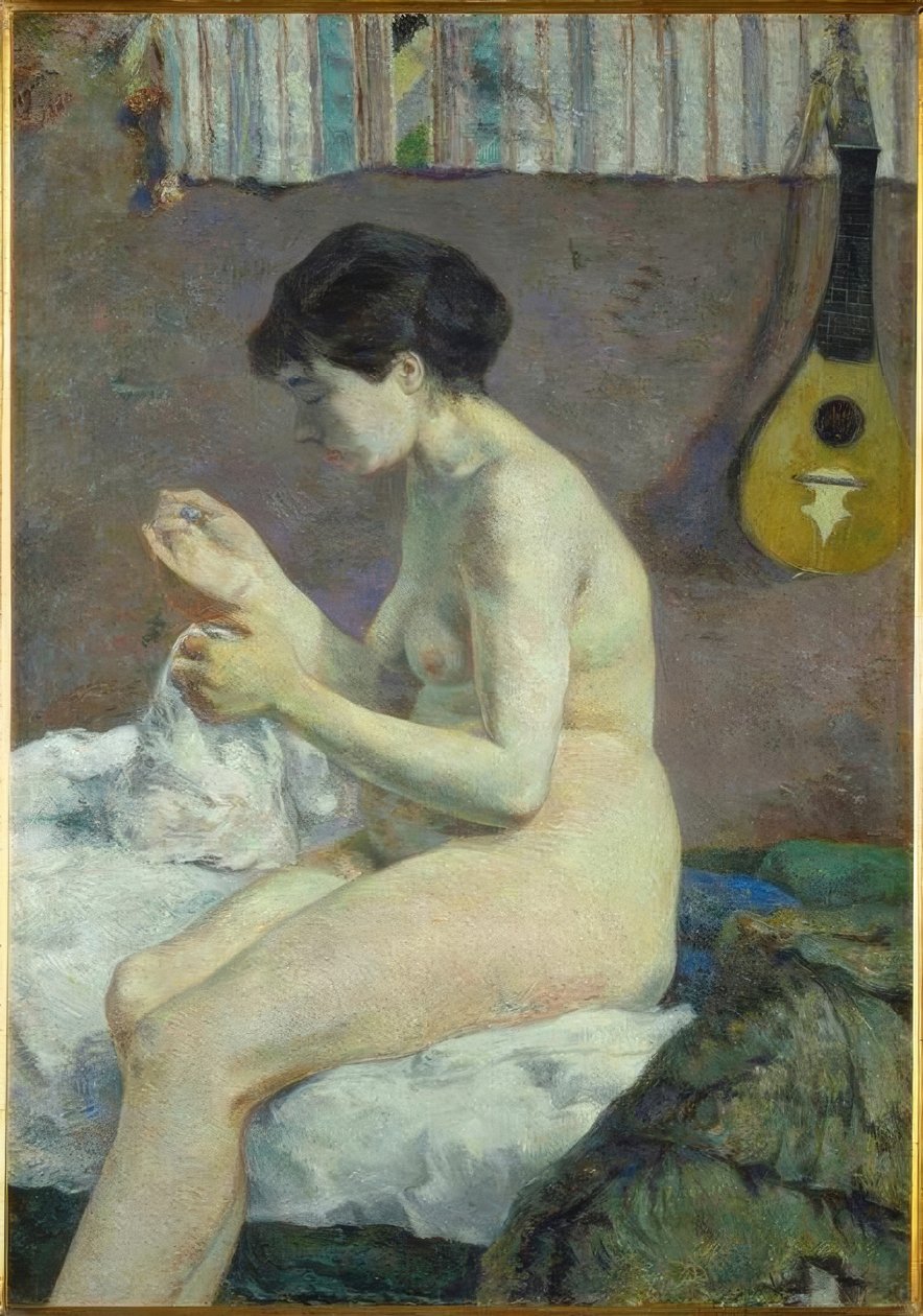Akt tanulmány alkotó: Paul Gauguin