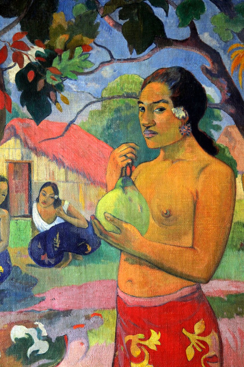„Eu haere ia oe Woman Holding a Fruit. Hová mész?, 1893. alkotó: Paul Gauguin