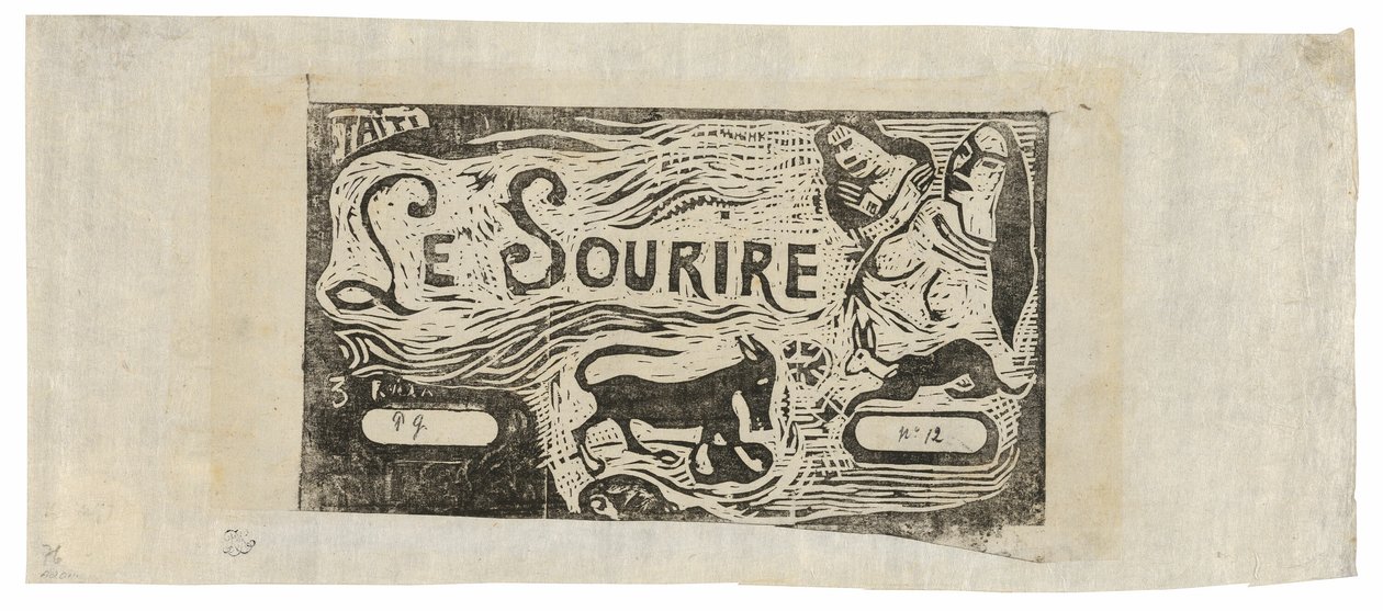 Fox, Két nő mellszobra és egy nyúl, a Le sourire fejdísz alkotó: Paul Gauguin
