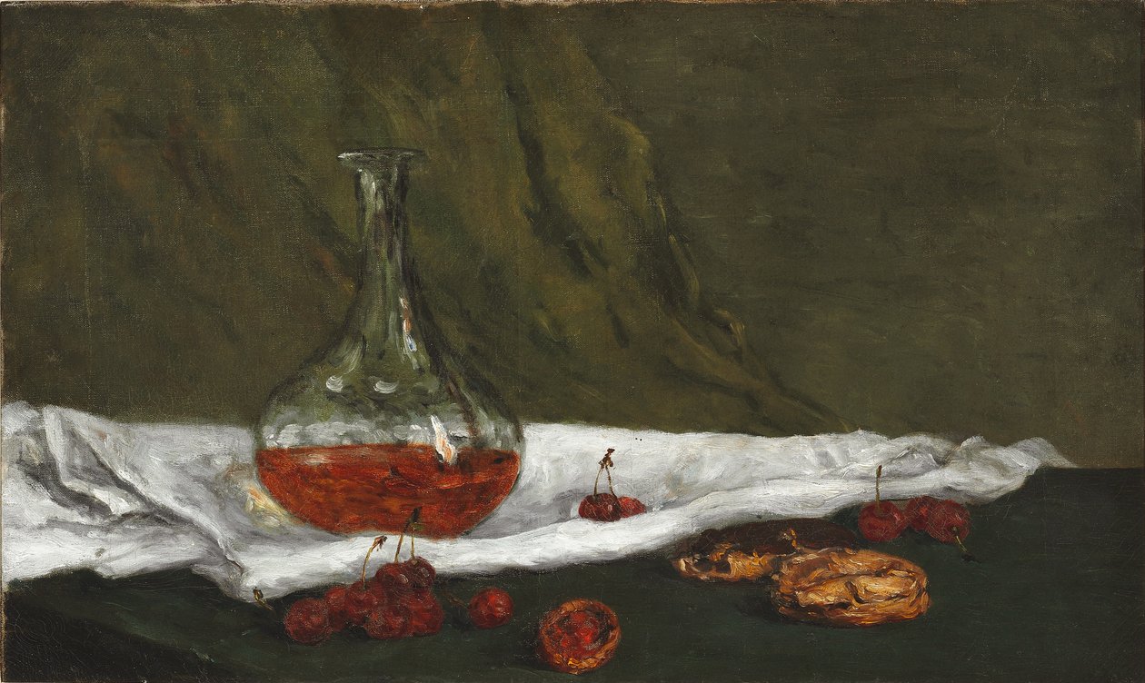 Franciául:  Cerises et carafon Cseresznye és karafon alkotó: Paul Gauguin
