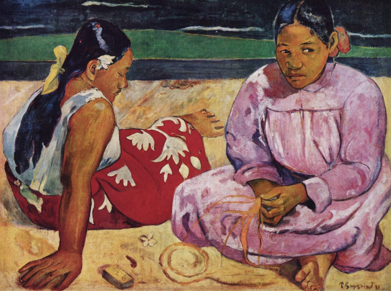 Francia: Femmes de Tahiti, ou Sur la plage Tahiti nők a tengerparton alkotó: Paul Gauguin