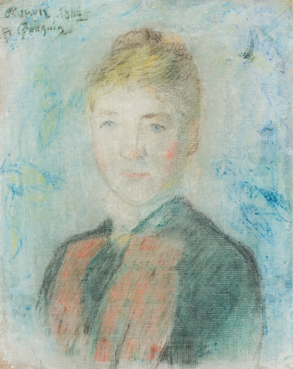 Franciául:  Manthey Mlle S. Manthey, Portrait de Sophie Margrethe Manthey Mlle S. Manthey alkotó: Paul Gauguin