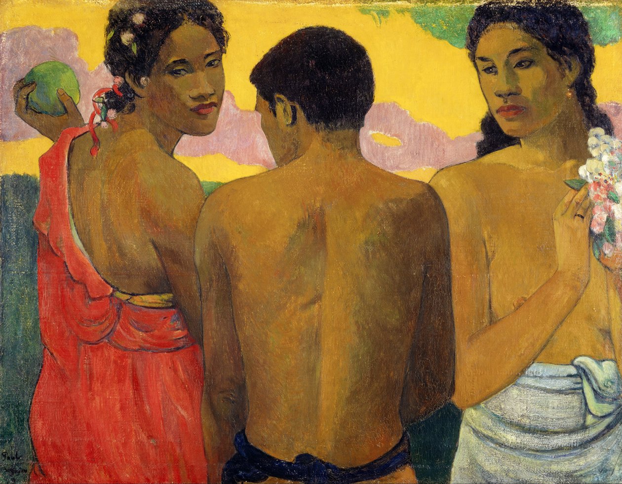 Francia: Trois Tahitiens, vagy beszélgetés Három tahitiánus alkotó: Paul Gauguin
