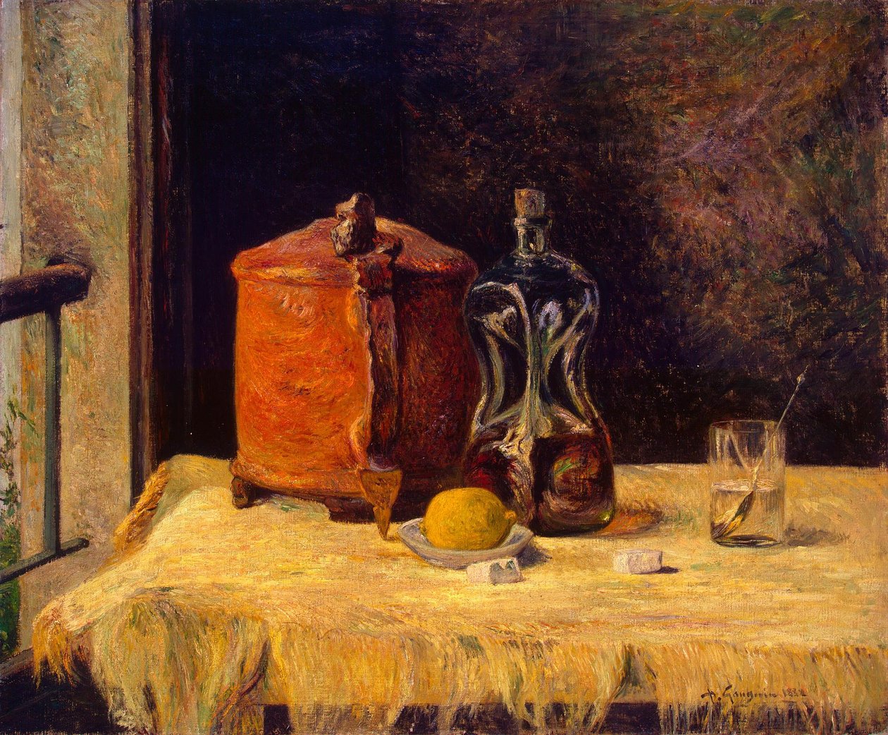 Francia: À la fenêtre, nature morte Az ablaknál alkotó: Paul Gauguin