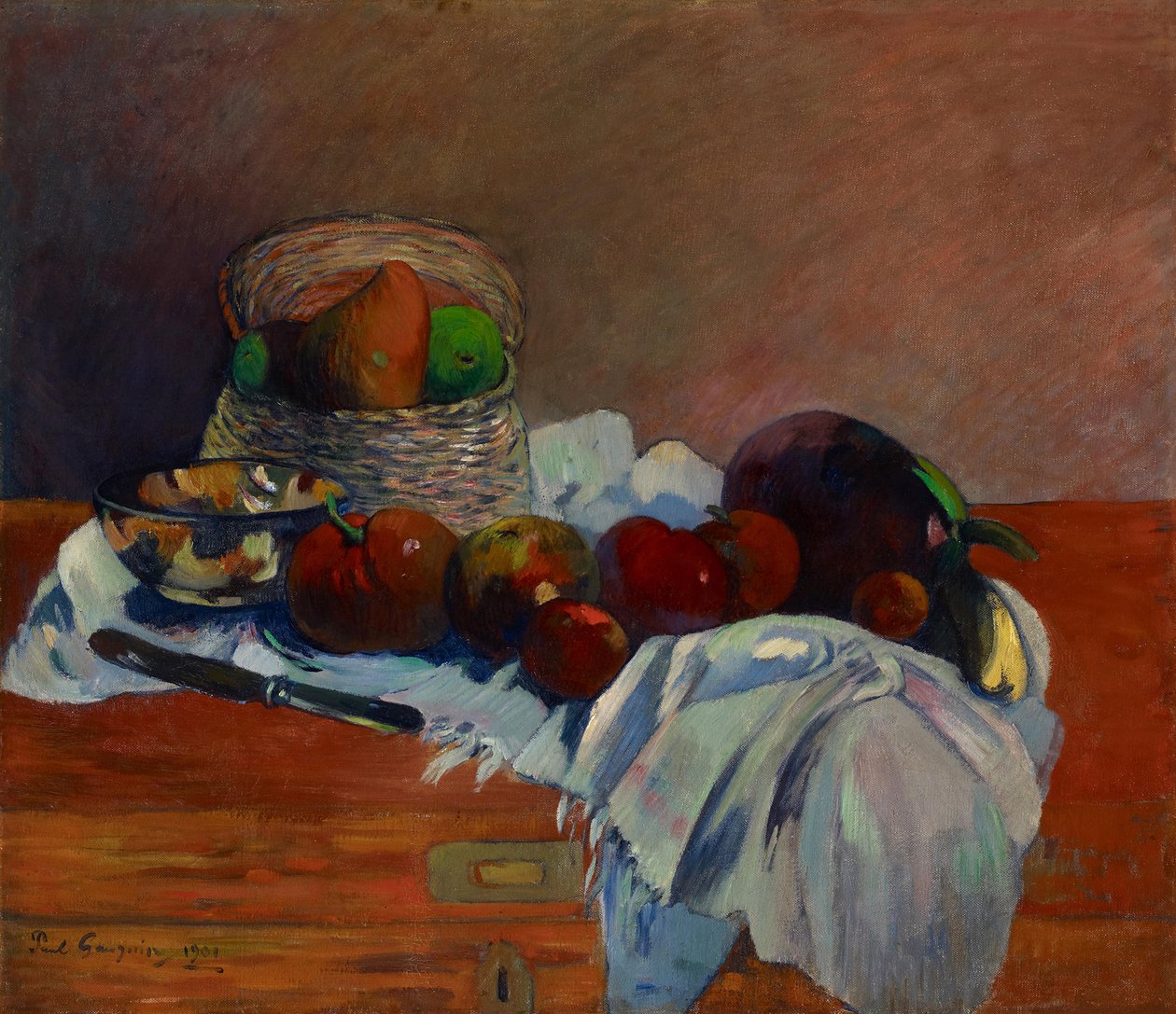 Gyümölcsök és kés Gyümölcsök és kés, 1901. alkotó: Paul Gauguin