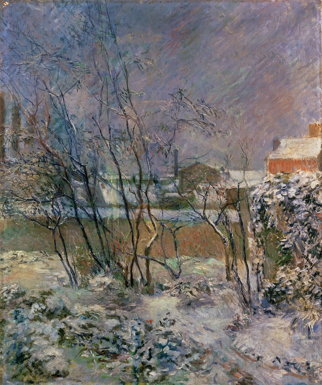 Kert hóban, 1883 alkotó: Paul Gauguin