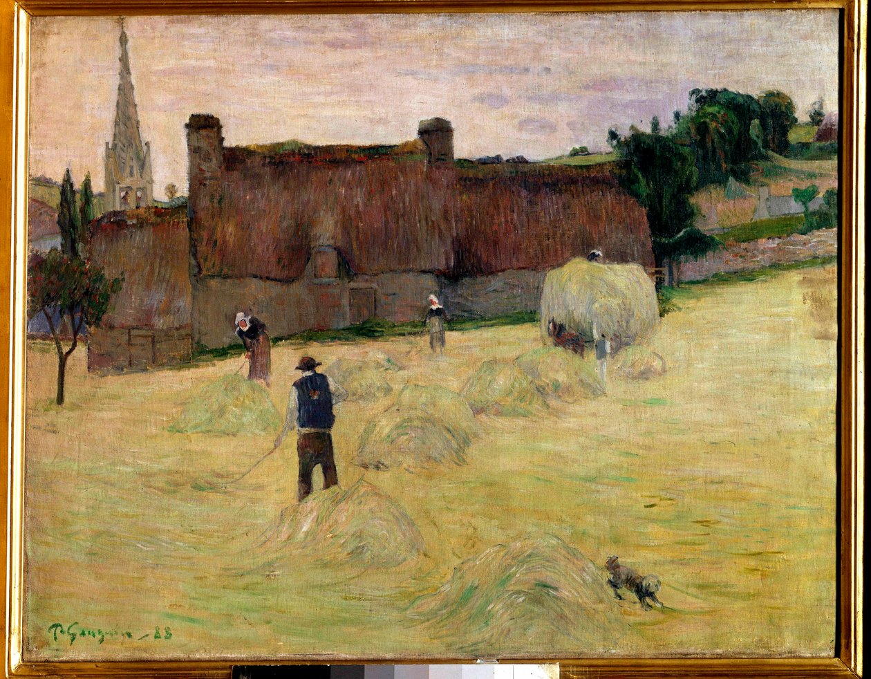 Hay in Bretagne Paul Gauguin (1848-1903) festménye 1888 V. 0,73 x 0,92 m Párizs, Muse d