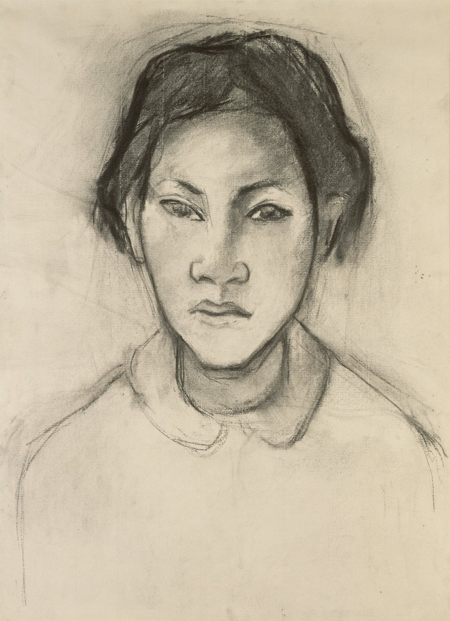Egy tahiti nő feje alkotó: Paul Gauguin