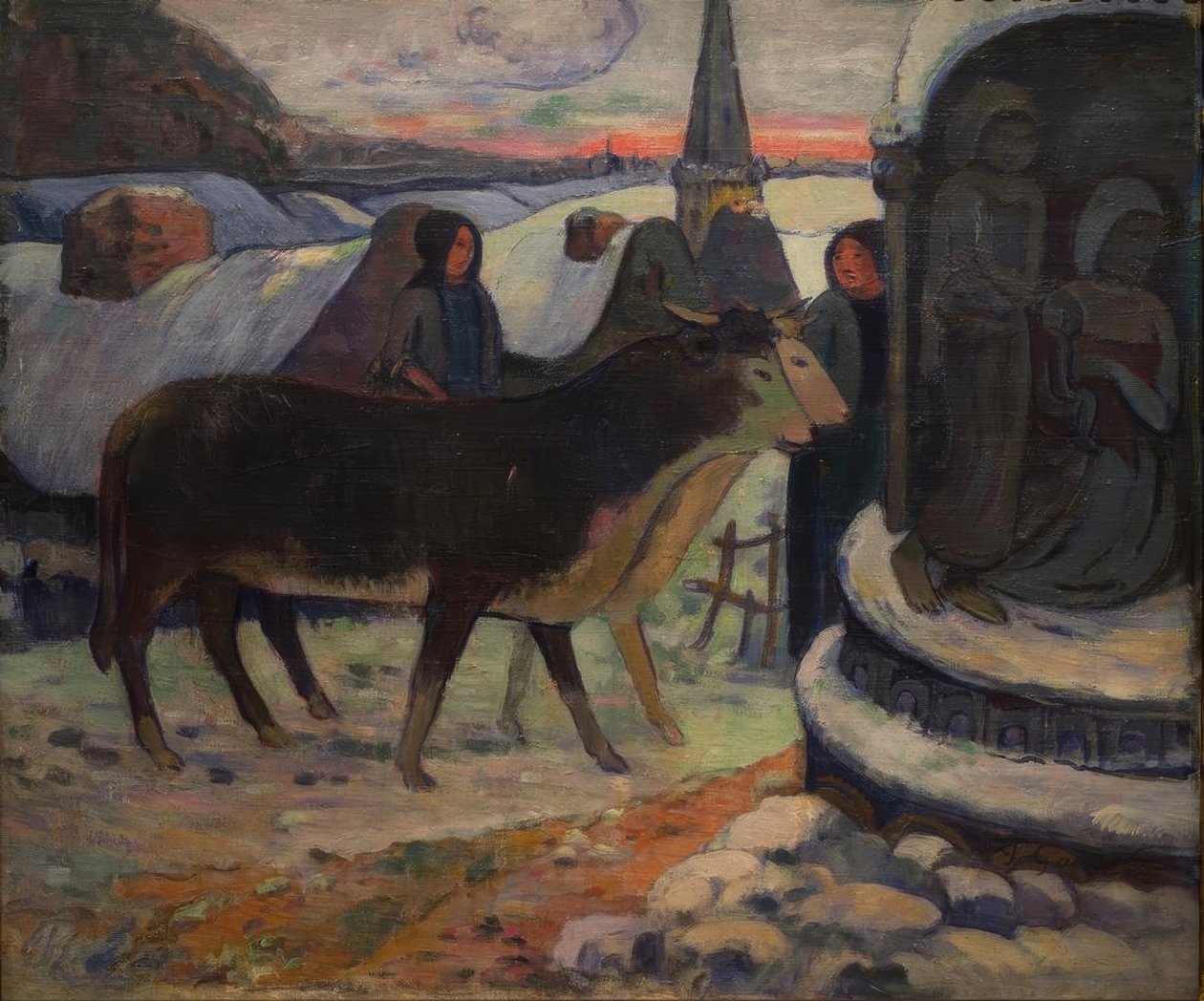 Szent Éjszaka (ökör áldása) alkotó: Paul Gauguin