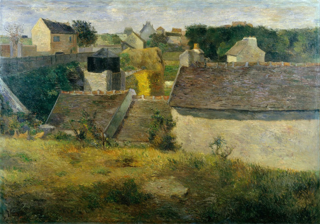 Házak Vaugirardban Vaugiraud házak, 1880. alkotó: Paul Gauguin
