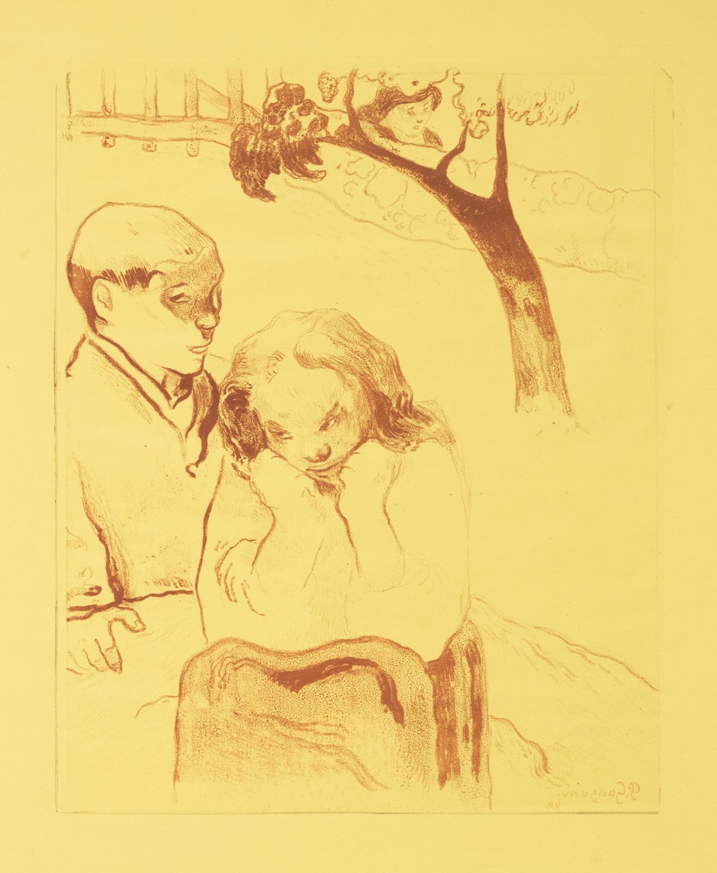 Menschliches Elend alkotó: Paul Gauguin