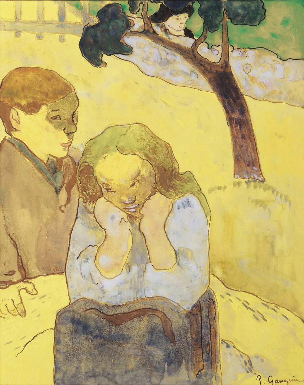 Emberi nyomorúság; Emberi nyomorúságok, 1889 alkotó: Paul Gauguin