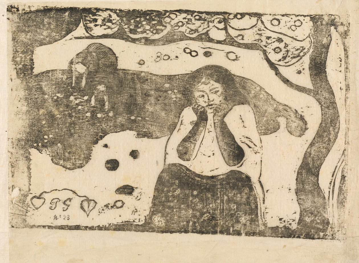 Emberi szomorúság (Miseres humaines) alkotó: Paul Gauguin