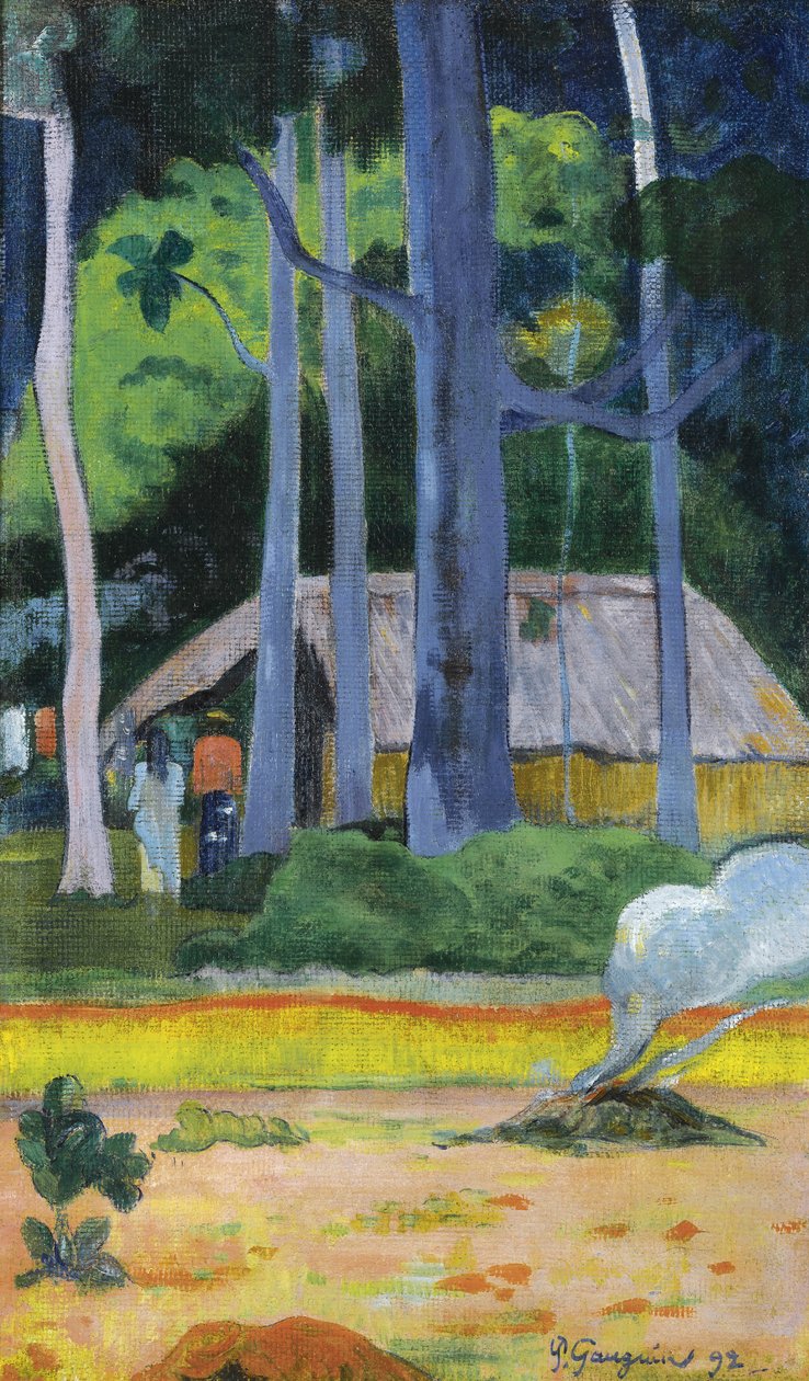 Kunyhó a fák alatt, 1892 alkotó: Paul Gauguin