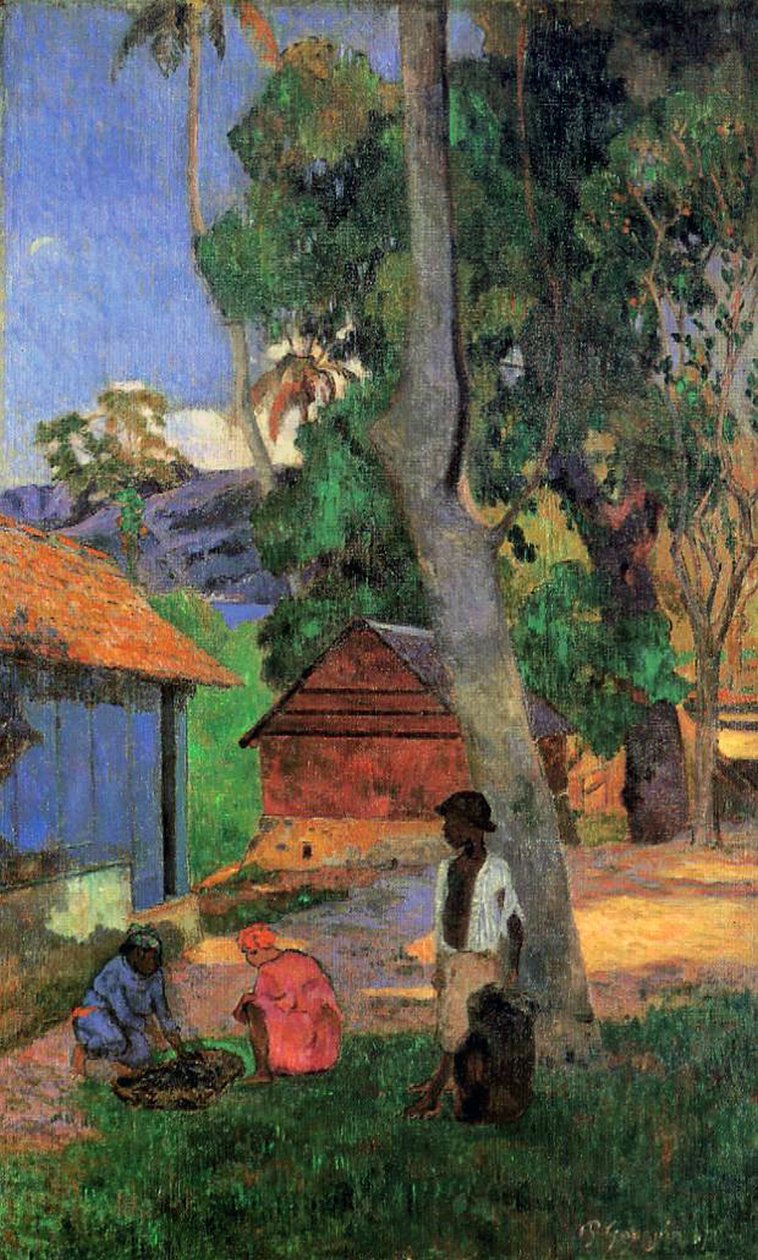 Martinique-i kunyhók, 1887 alkotó: Paul Gauguin