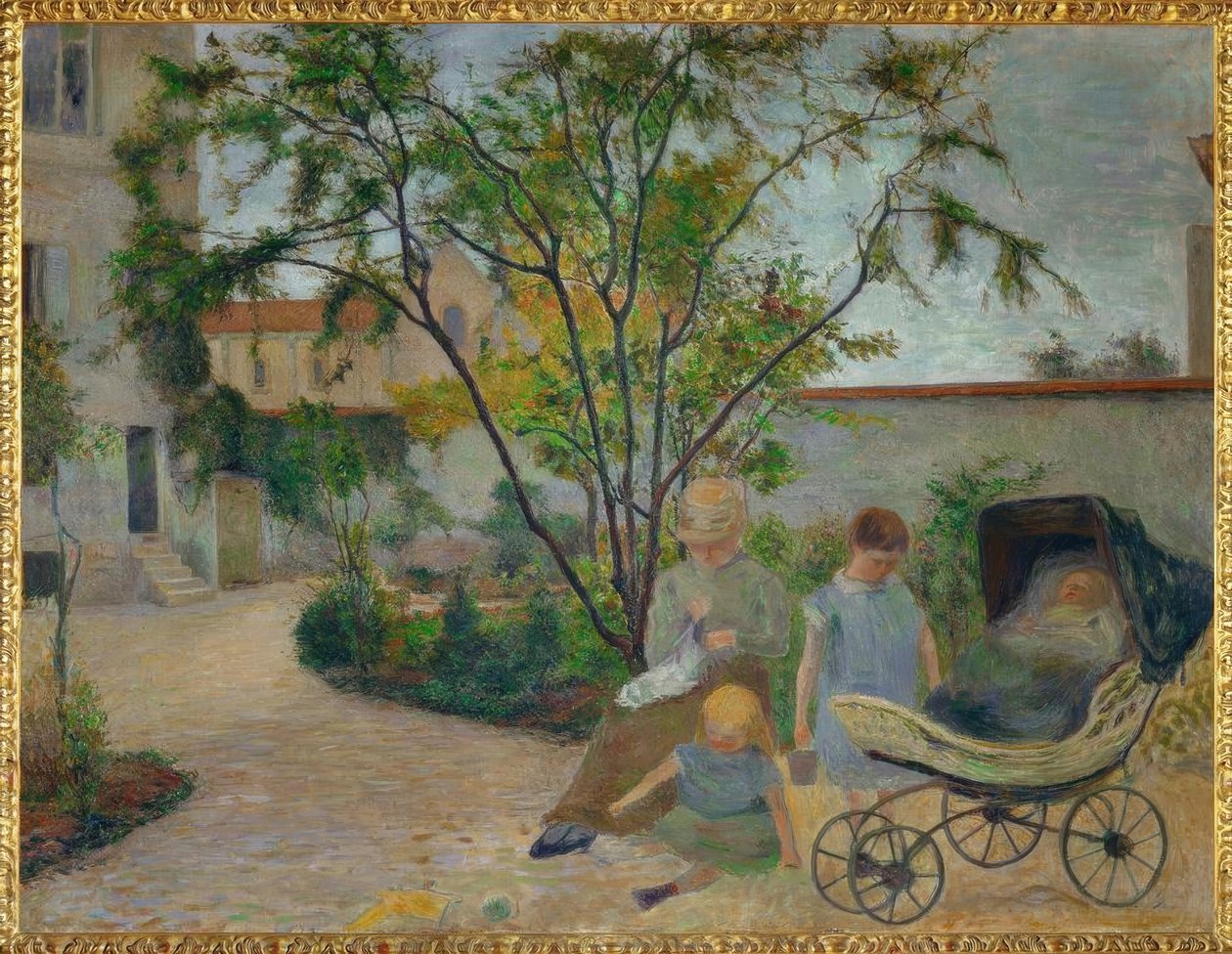 Jardin à Vaugirard, avagy A festő családja a kertben alkotó: Paul Gauguin