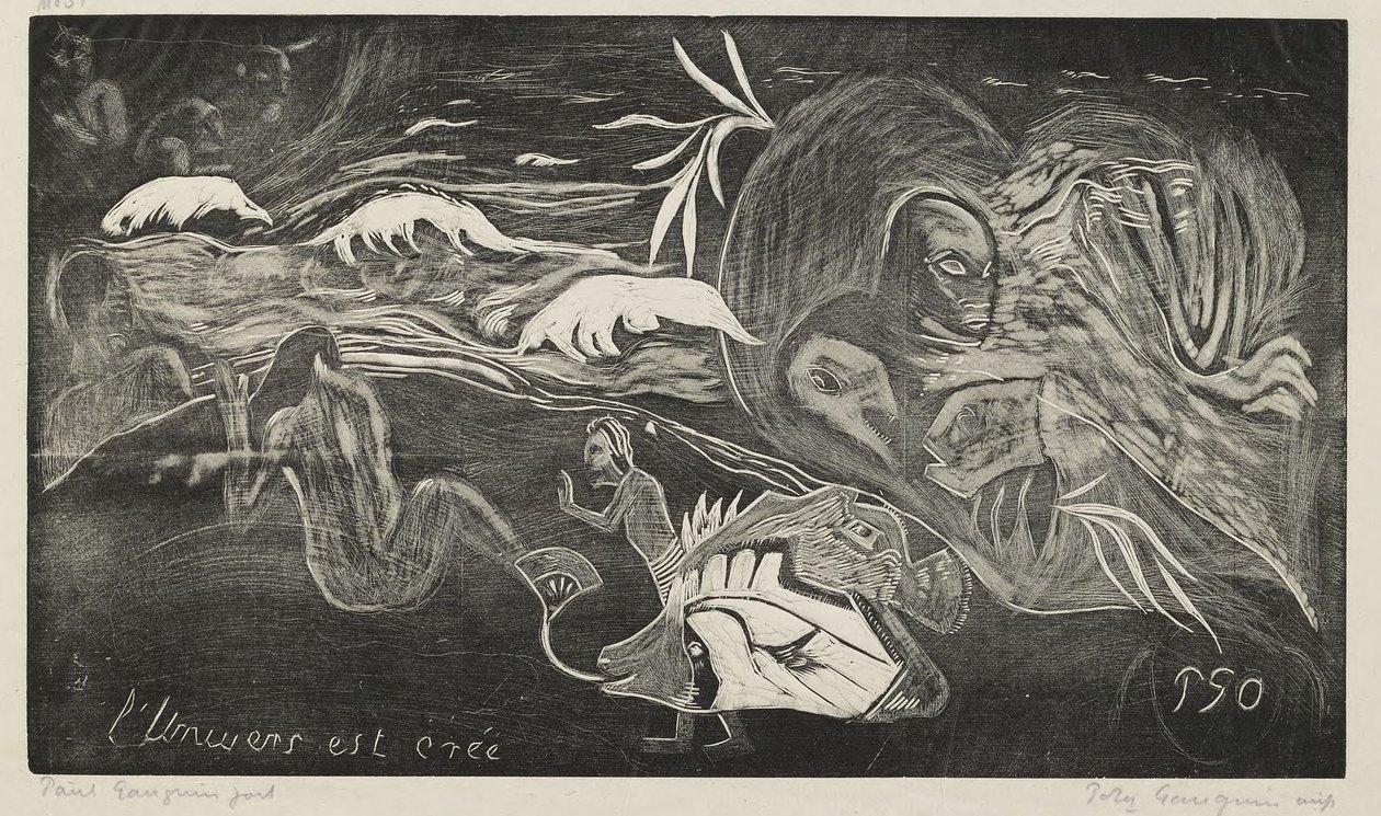 A világegyetem teremtése alkotó: Paul Gauguin