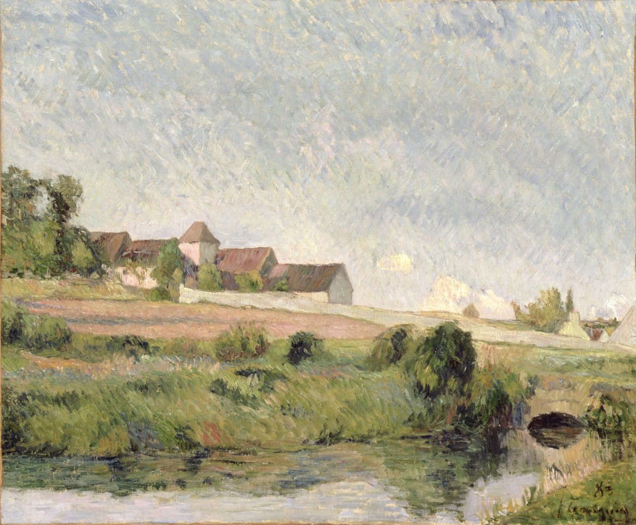 La Ferme de la Groue, Osny, 1883 alkotó: Paul Gauguin