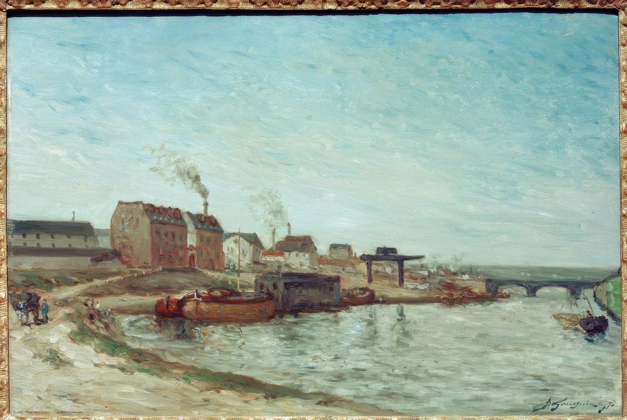 A Szajna a Pont de Grenelle-nél alkotó: Paul Gauguin