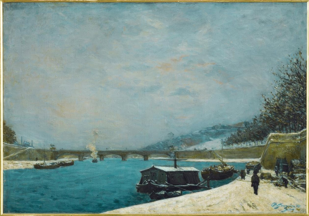 A Szajna Pont de Jena-nál alkotó: Paul Gauguin