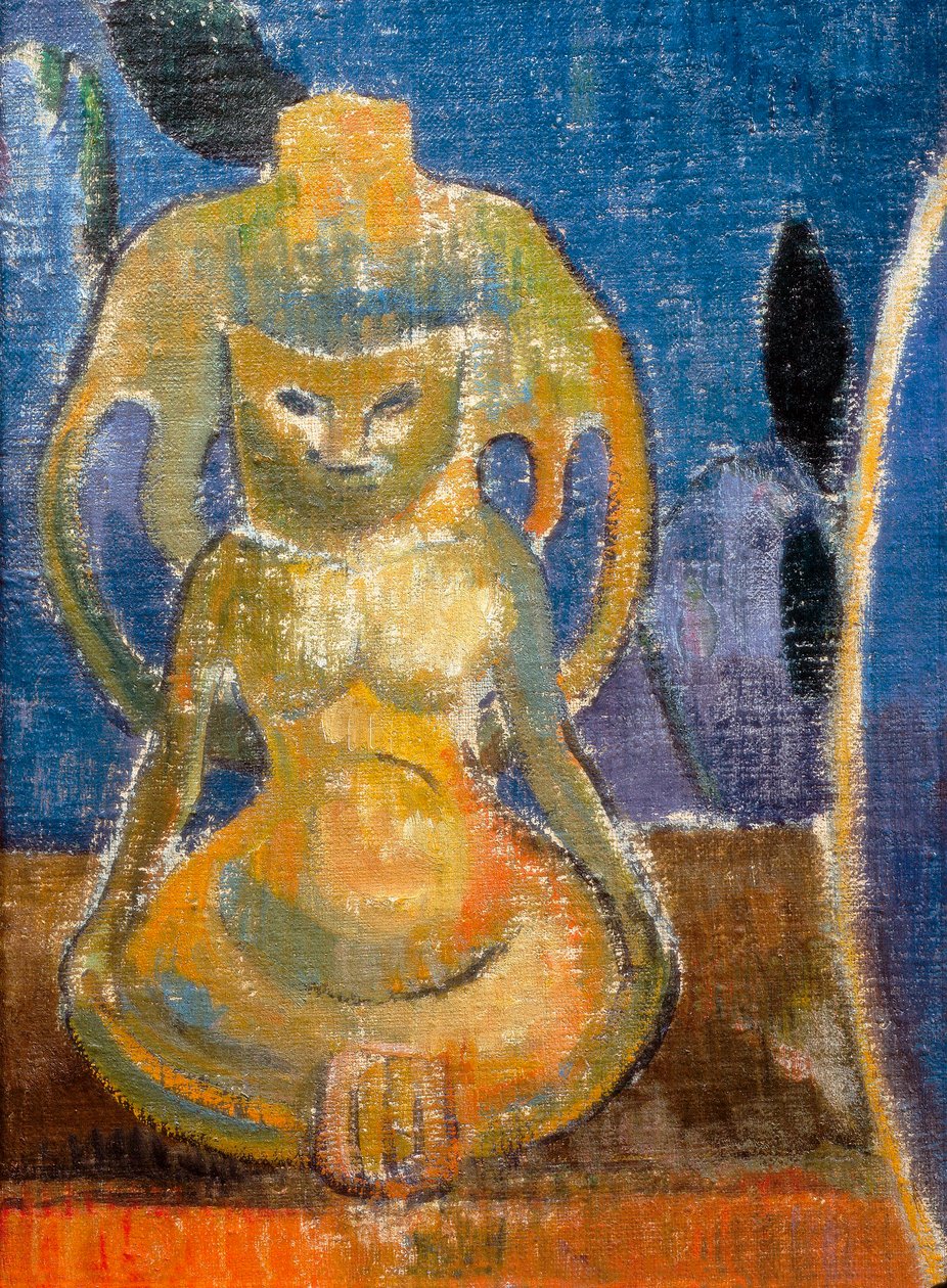 La belle Angele, Madame Satre (1868-1932) szállodatulajdonos a Pont Avennél, a szobor részlete alkotó: Paul Gauguin