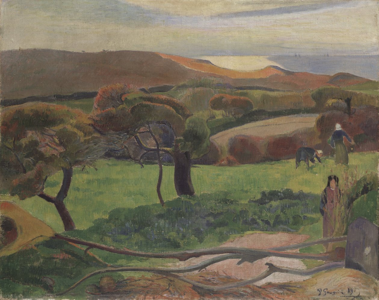 Táj Bretagne-ból alkotó: Paul Gauguin