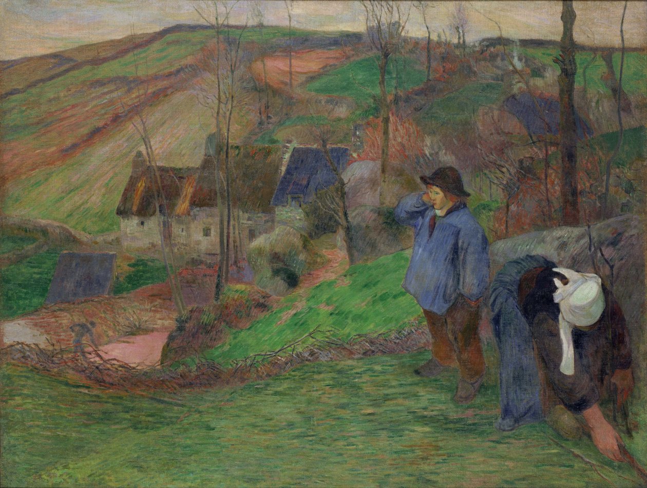 Táj Bretagne-ban alkotó: Paul Gauguin