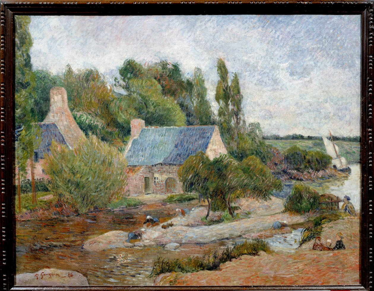 Les lavandieres à Pont Aven (Pont-Aven) Paul Gauguin (1848-1903) festménye 1886 V. 0,71 x 0,90 m Párizs, Muse d