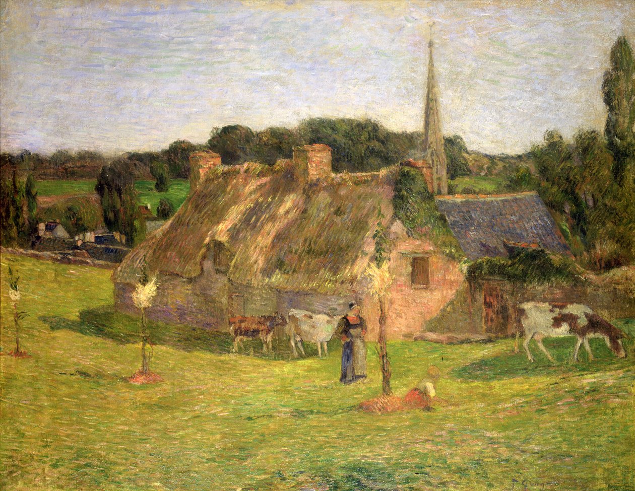Lollichon mezője és Pont-Aven temploma, 1886 alkotó: Paul Gauguin