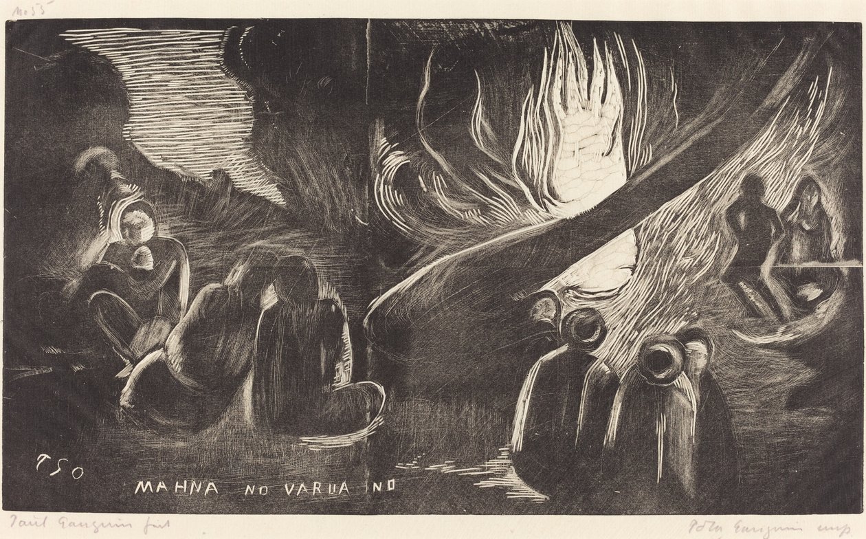 Mahna no Varua Ino (Az ördög beszél) alkotó: Paul Gauguin