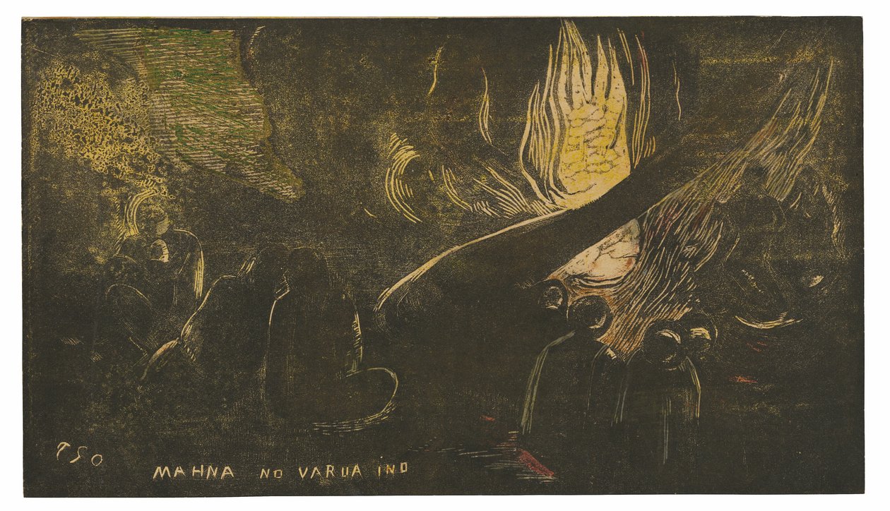 Mahna no varua ino (Az ördög beszél), a Noa Noa Suite-ból alkotó: Paul Gauguin