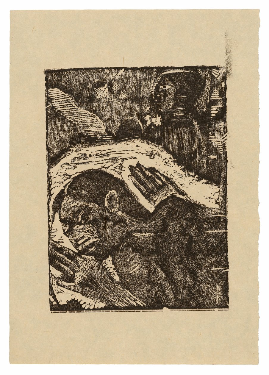 Manao tupapau (A szellemre gondol vagy a szellem gondol rá) alkotó: Paul Gauguin
