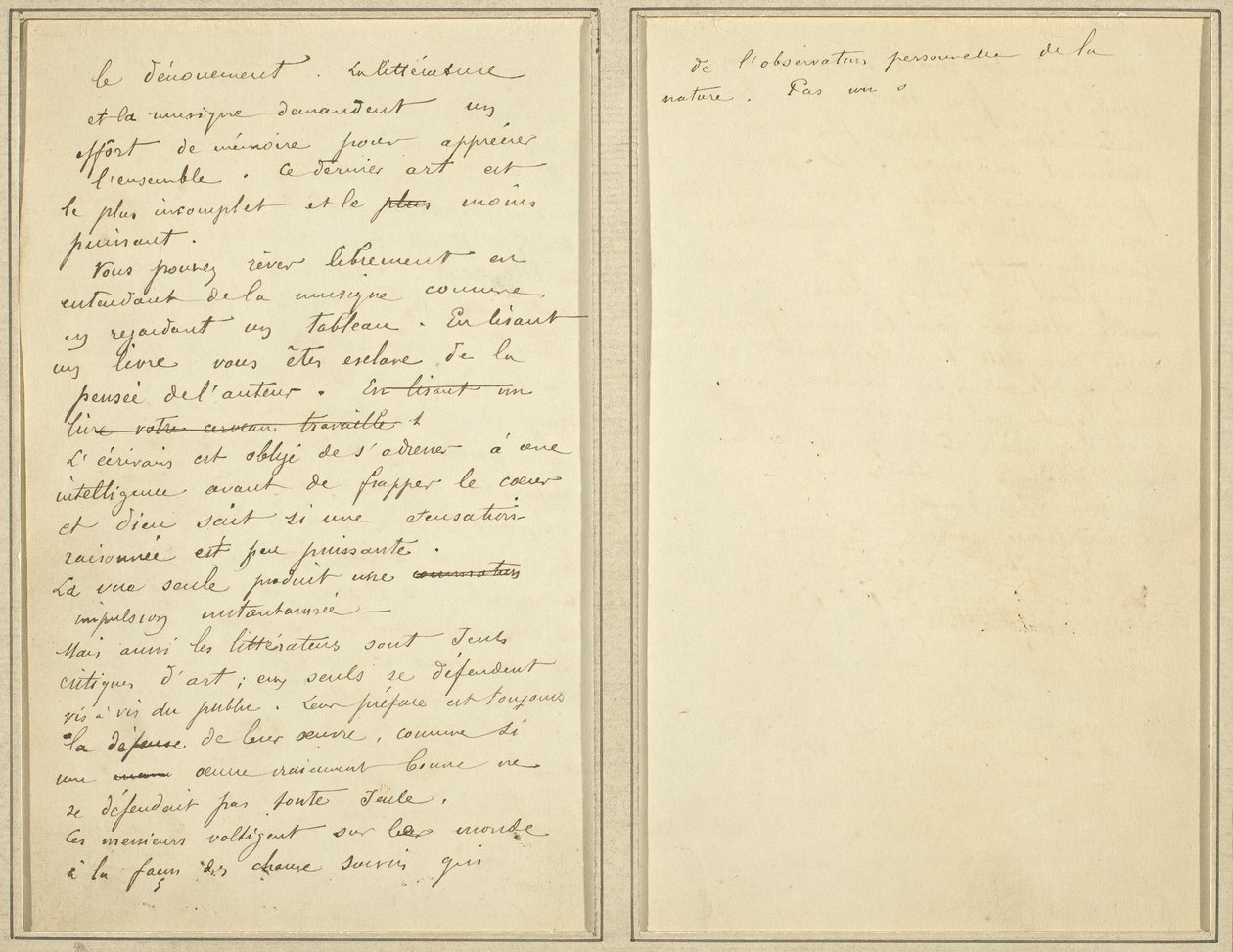 Kéziratos oldalak [verso] alkotó: Paul Gauguin