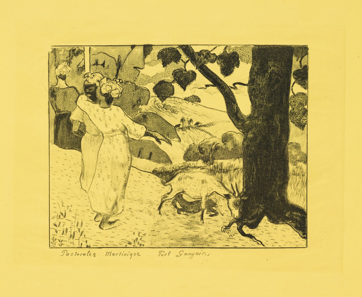 Pastoralen von Martinique alkotó: Paul Gauguin