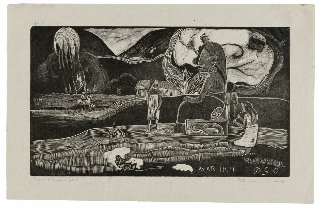 Maruru (Hálafelajánlások), a Noa Noa Suite-ból alkotó: Paul Gauguin
