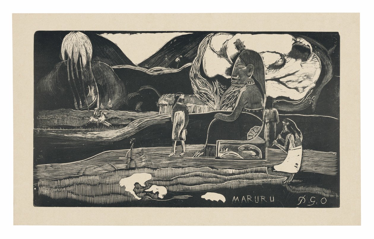 Maruru (Hálafelajánlások), a Noa Noa Suite-ból alkotó: Paul Gauguin
