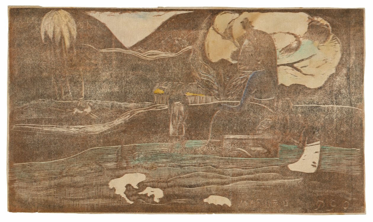 Maruru (A hála felajánlásai), a Noa Noa szvitből alkotó: Paul Gauguin
