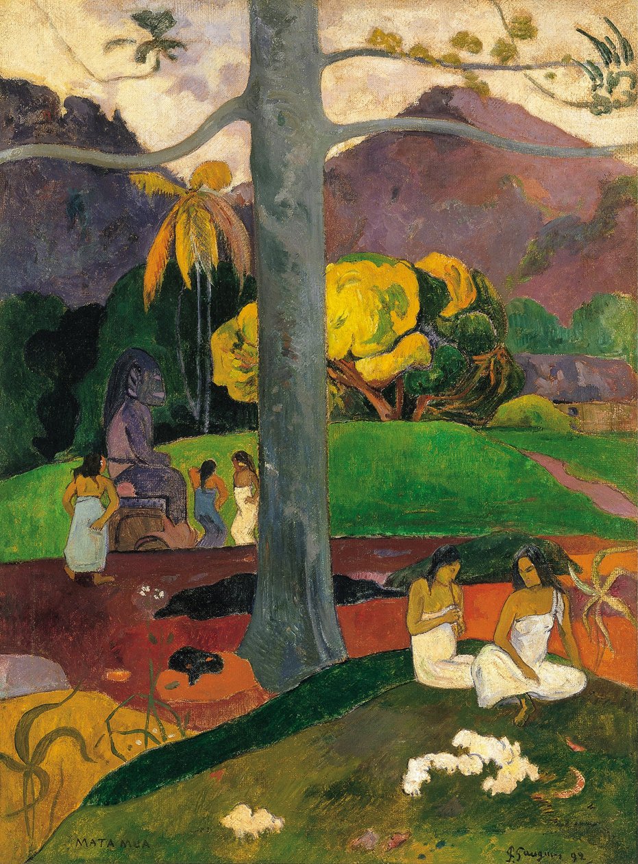 Mata Mua a régi időkben, 1892 alkotó: Paul Gauguin