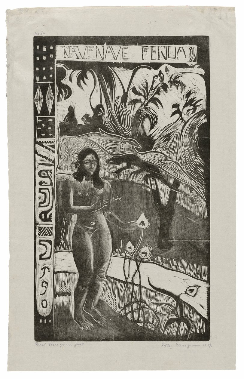 Nave nave fenua (Delightful Land), a Noa Noa lakosztályból alkotó: Paul Gauguin