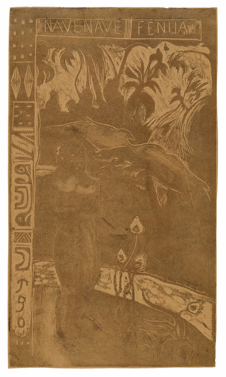 Nave nave fenua (Delightful Land), a Noa Noa lakosztályból alkotó: Paul Gauguin