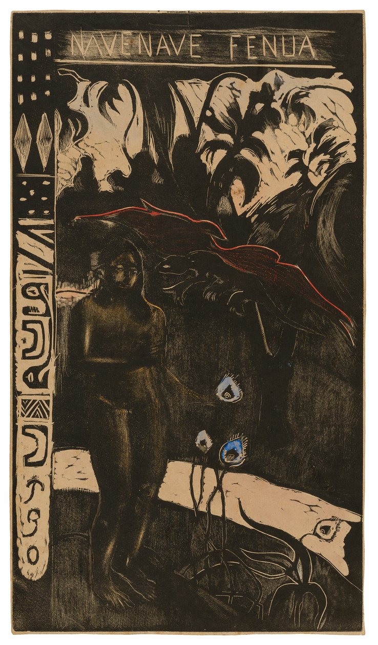 Nave nave fenua (Gyönyörű föld), a Noa Noa Suite-ból alkotó: Paul Gauguin