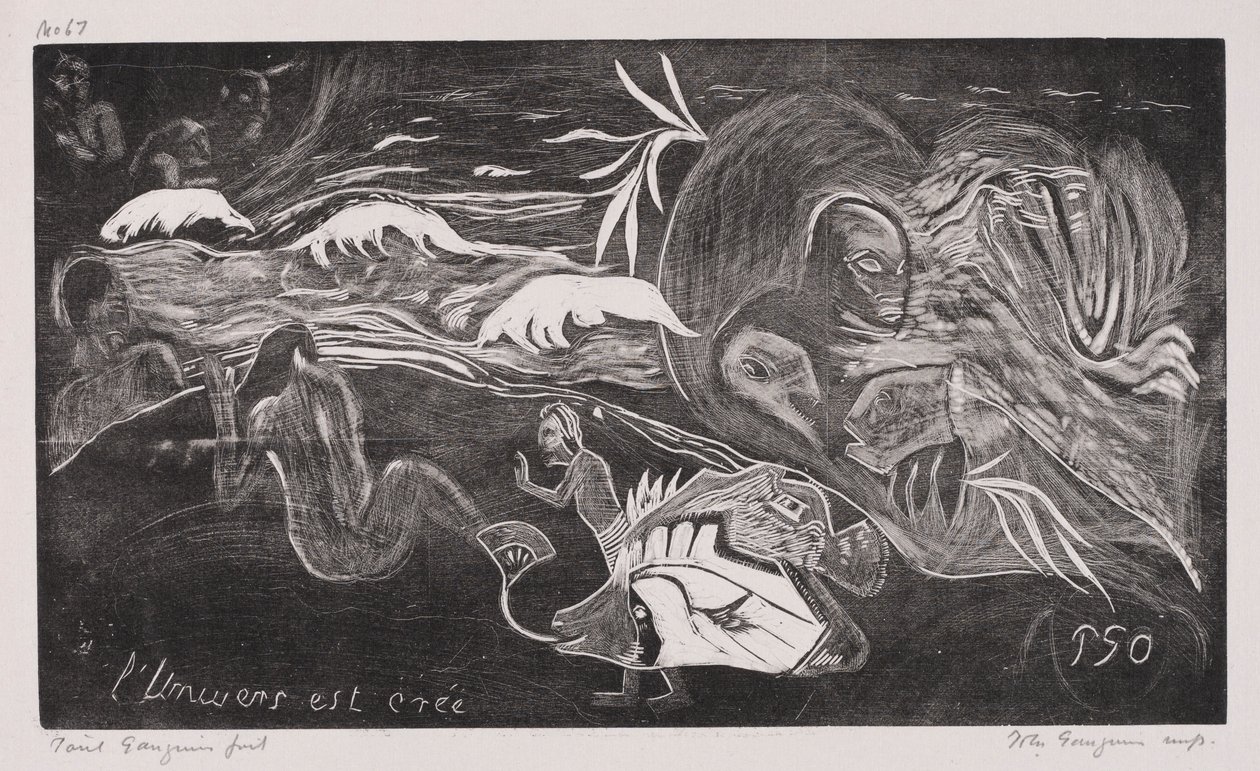 Noa Noa: Az Univerzum létrejött, 1893-94. alkotó: Paul Gauguin