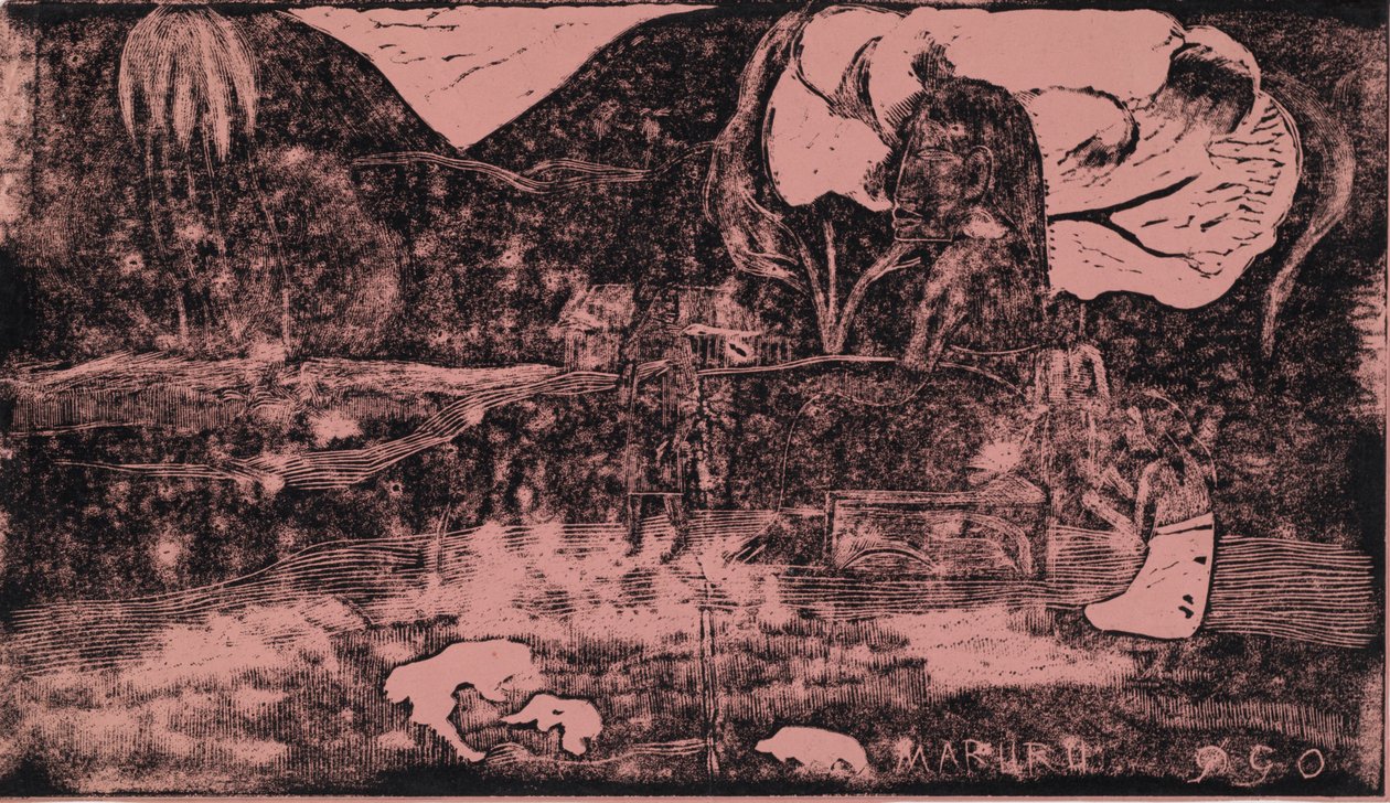 Noa Noa: Maruru hálaáldozatai, 1893-1894. alkotó: Paul Gauguin