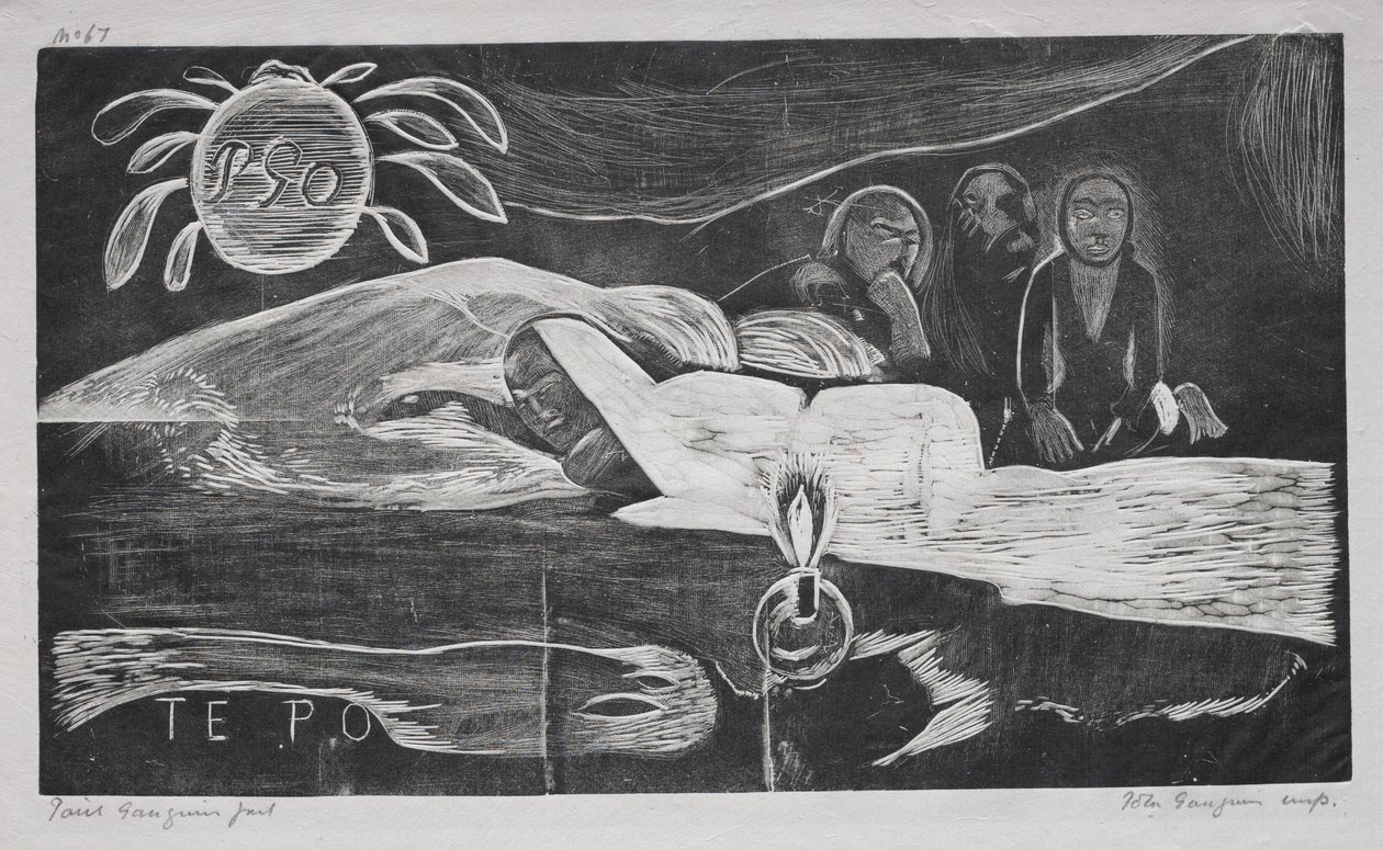 Csak: Örök éjszaka, 1893-94. alkotó: Paul Gauguin